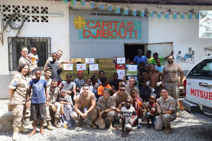 Staff of the Orion Detachment of Atalanta and Caritas Djibouti