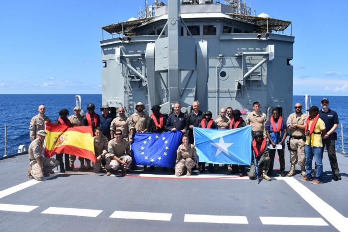 Mentors of UNODC, ATALANTA’s personnel and Somali officers in Fisheries Enforcement