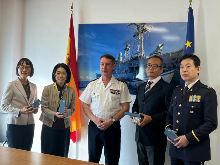 Japanese delegation visiting the Operation Atalanta Headquarters