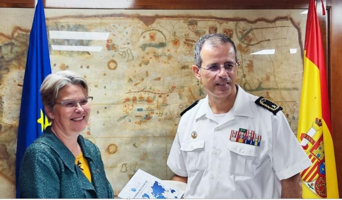 Ambassador of the European Union to the Republic of Djibouti, H.E. Sylvie Tabesse and Atalanta Force Commander