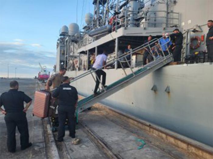 Sudan Evacuation by ESPS REINA SOFIA (photos courtesy of EEAS)