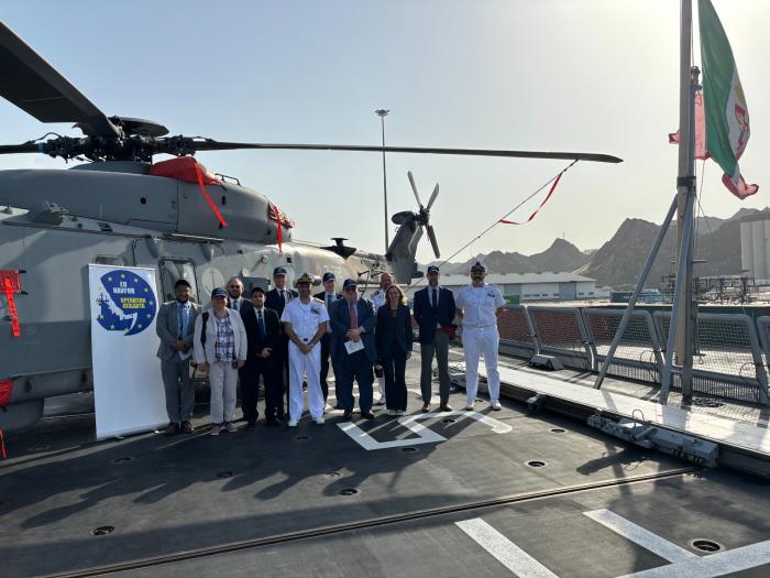 Representatives from Embassies of EU countries on board EUNAVFOR Flagship MARTINENGO