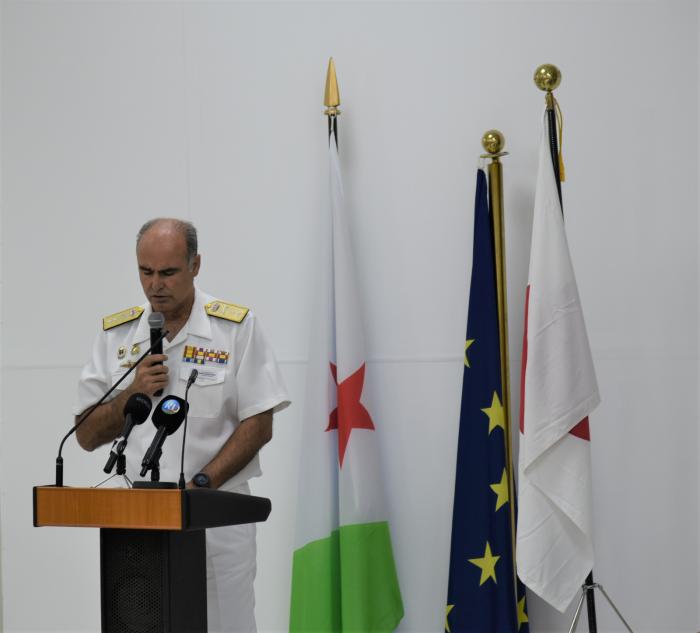 EUNAVFOR Operation ATALANTA Commander during the Symposium on Maritime Security in Djibouti 