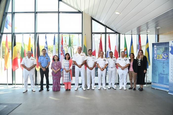 Indian Delegation during the visit to the Operations Headquarters 