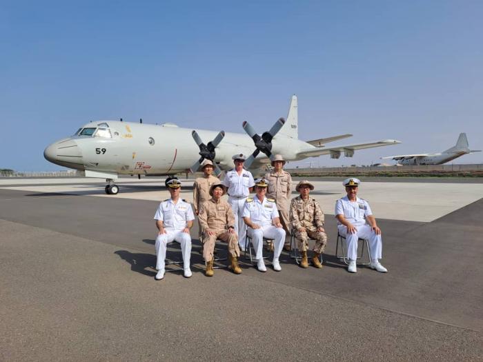 Force Headquarters delegation visiting the facilities of the Japan Self-Defense Forces in Djibouti