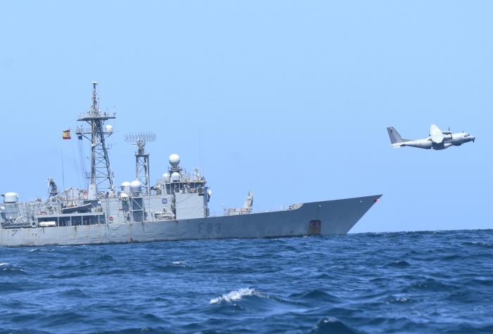 EUNAVFOR ATALANTA flagship ESPS NUMANCIA and VIGMA D-4