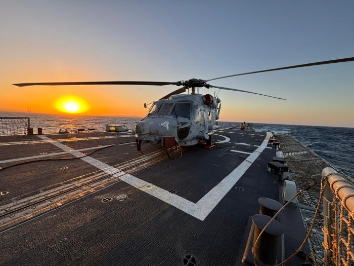 EUNAVFOR ATALANTA assets, ESPS SANTA MARIA and HELO SH-60B