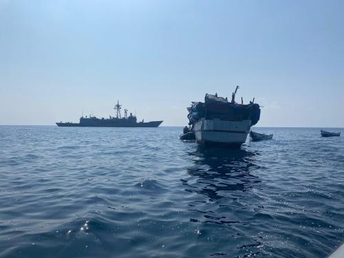 EUNAVFOR ATALANTA assisting the fishing boat SAYTUUN-2