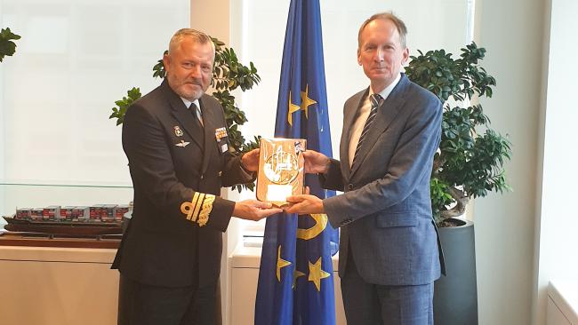 EU NAVFOR SOMALIA OPERATION COMMANDER VISITS ECSA