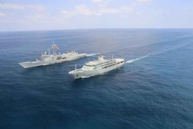 EU NAVFOR Somalia conducts a joint naval exercise with the Sultanate of Oman