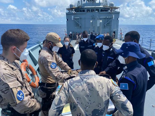 EU NAVFOR Somalia returns to-person capacity building activities with Somali Security Forces