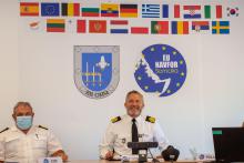 First meeting between Operation Commander and Force Commander EU NAVFOR Somalia with Mission Force Commander of new EU Training Mission Mozambique