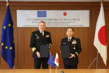 CLOSER TIES BETWEEN EU NAVFOR AND JAPANESE NAVAL FORCES IN THE INDIAN OCEAN 