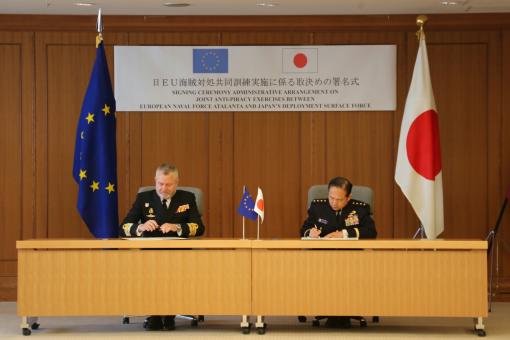 CLOSER TIES BETWEEN EU NAVFOR AND JAPANESE NAVAL FORCES IN THE INDIAN OCEAN 